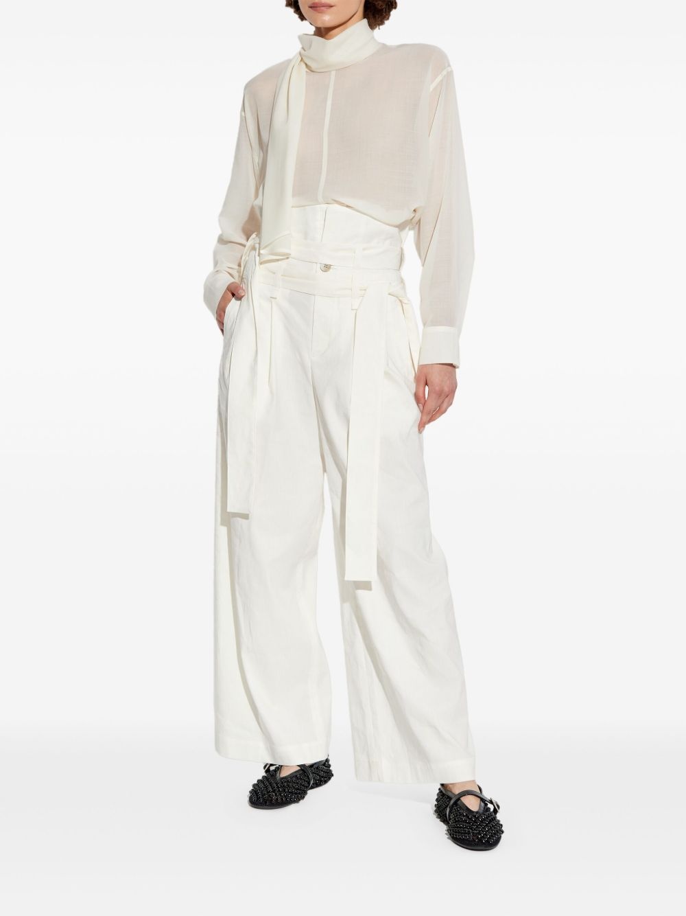 high-waisted trousers - 2