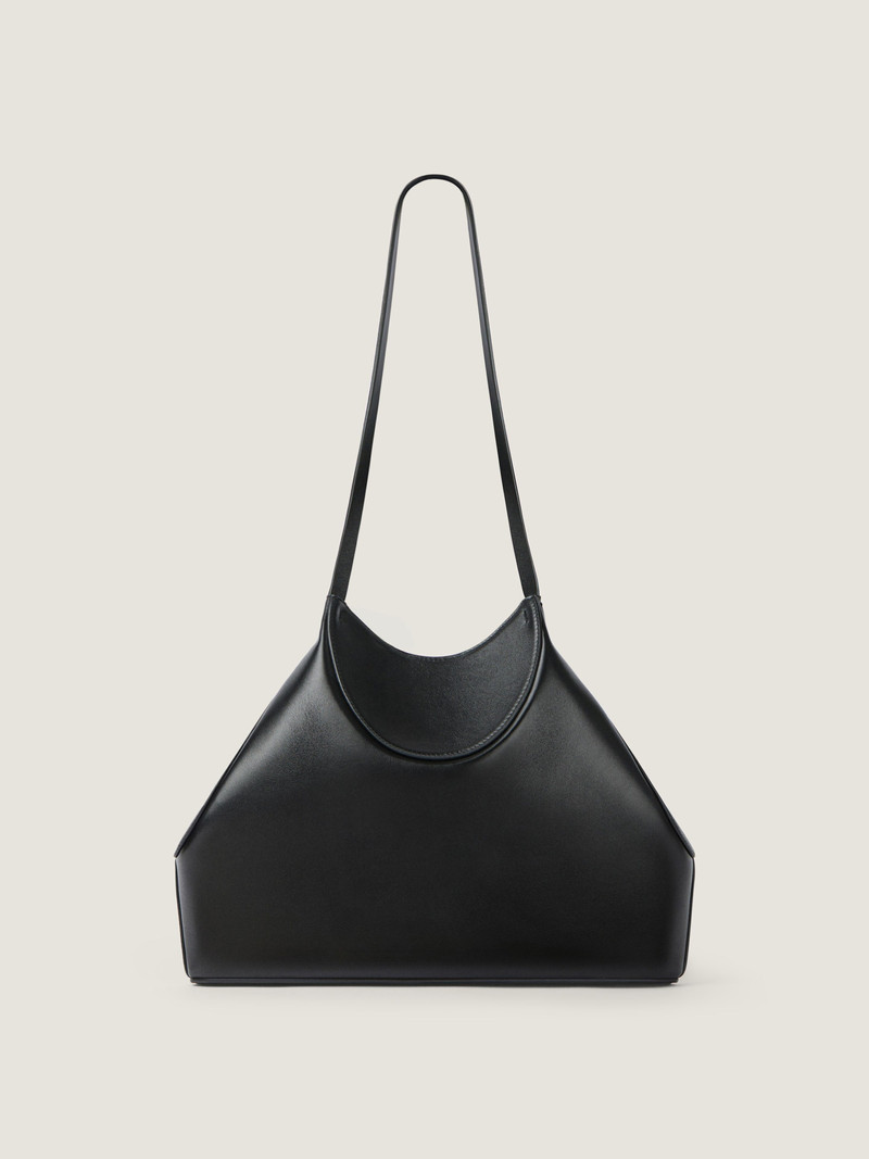 SMALL FACET TOTE BAG IN GRAINED LEATHER 4