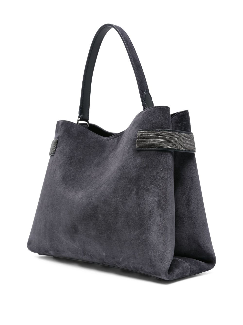 suede tote bag - 3