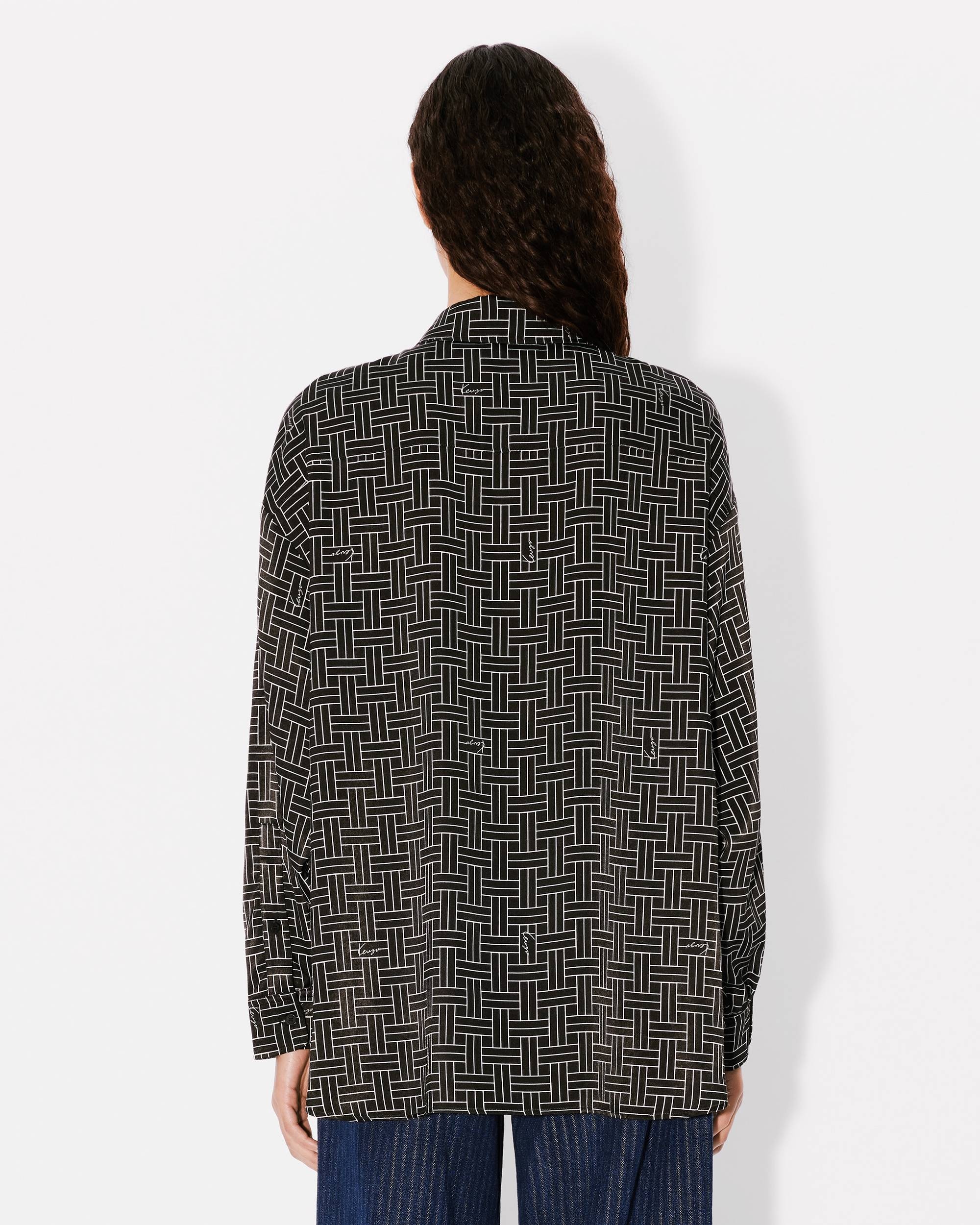 'KENZO Weave' dropped shoulders shirt - 4