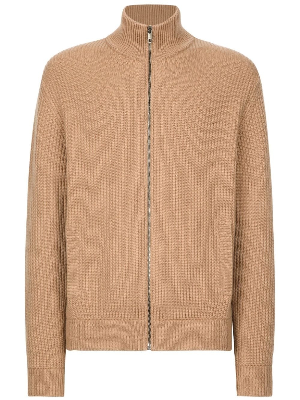 ribbed-knit cashmere cardigan - 1