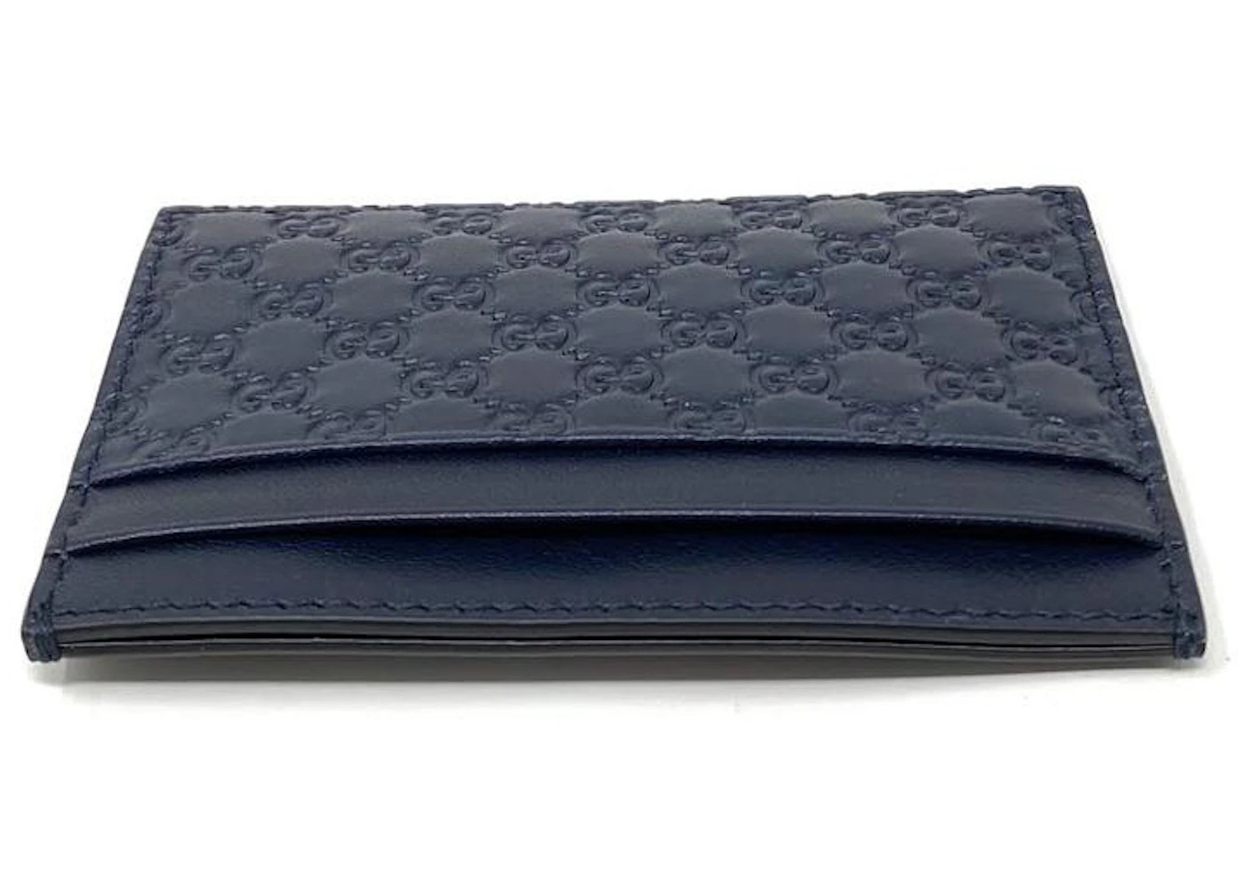 Gucci Card Case Microguccissima (5 Card Slot) Navy Blue - 3
