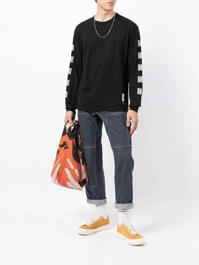 Fumito Ganryu logo-patches long-sleeve T-shirt outlook