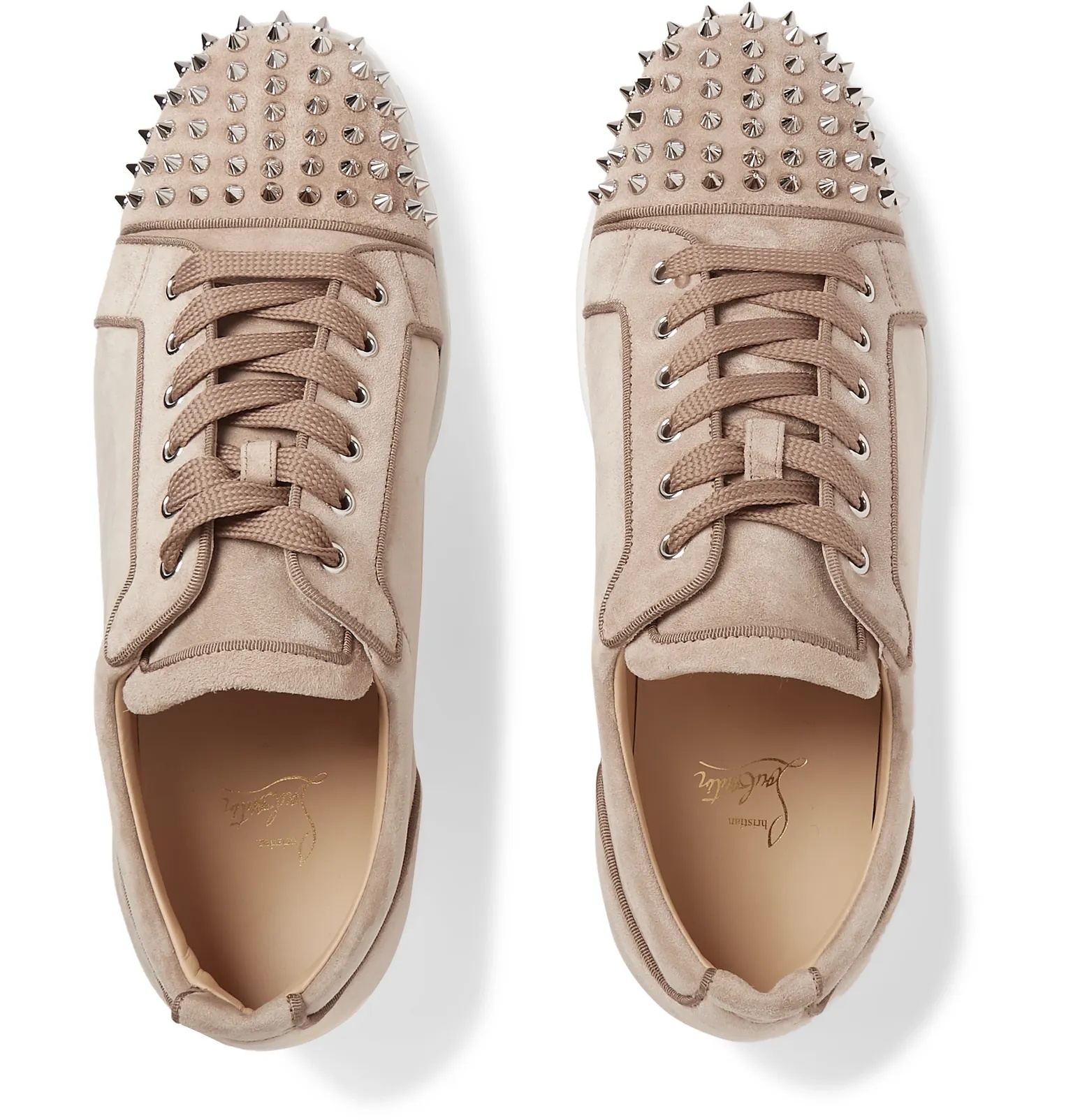 Louis Junior Spikes Cap-Toe Suede Sneakers - 8