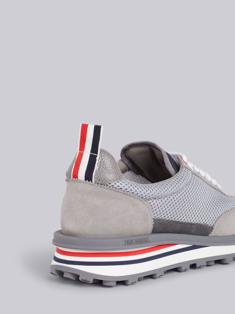 Thom Browne Dark Grey Tessuto Mesh Suede Back Unlined Tech Runner outlook