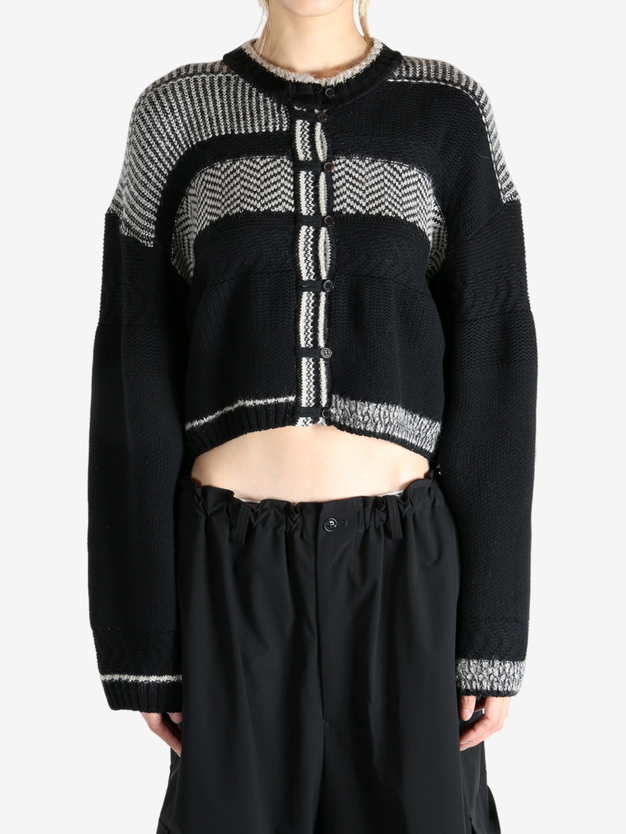 Y'S - Women Desing Knit Cardigan - 1