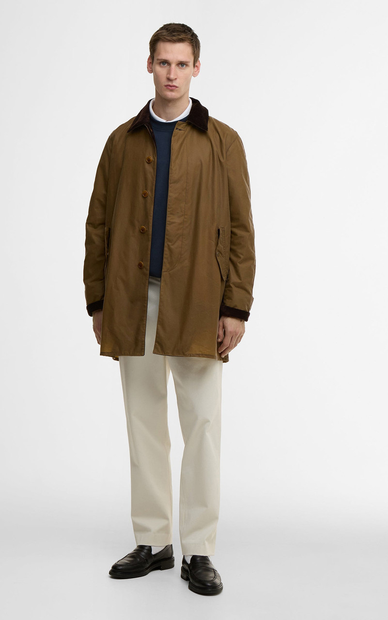 Barbour BARBOUR X BARACUTA CAR COAT TYNE WAXED SANDSTONE outlook