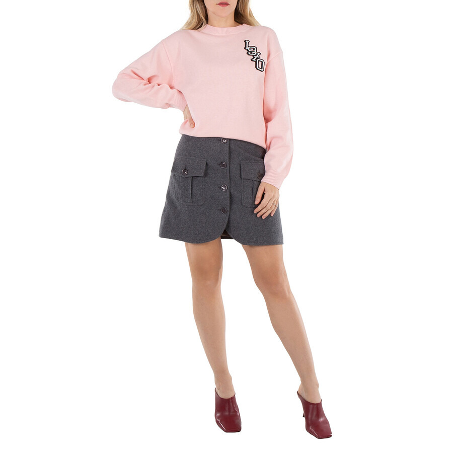 Kenzo Woolen Button Front Pocket Skirt - 6