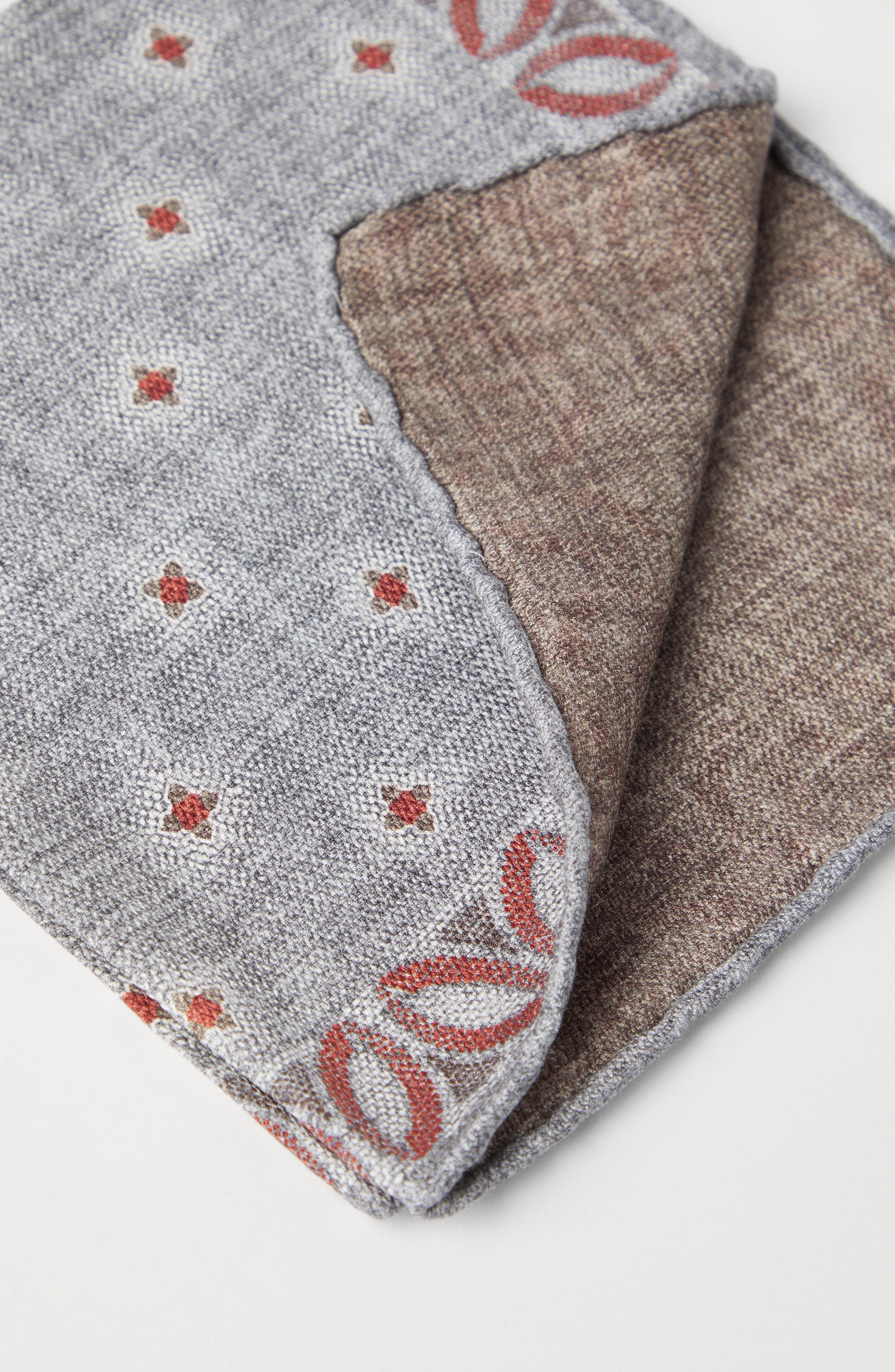 Brunello Cucinelli Silk pocket square in Grey at Nordstrom - 3