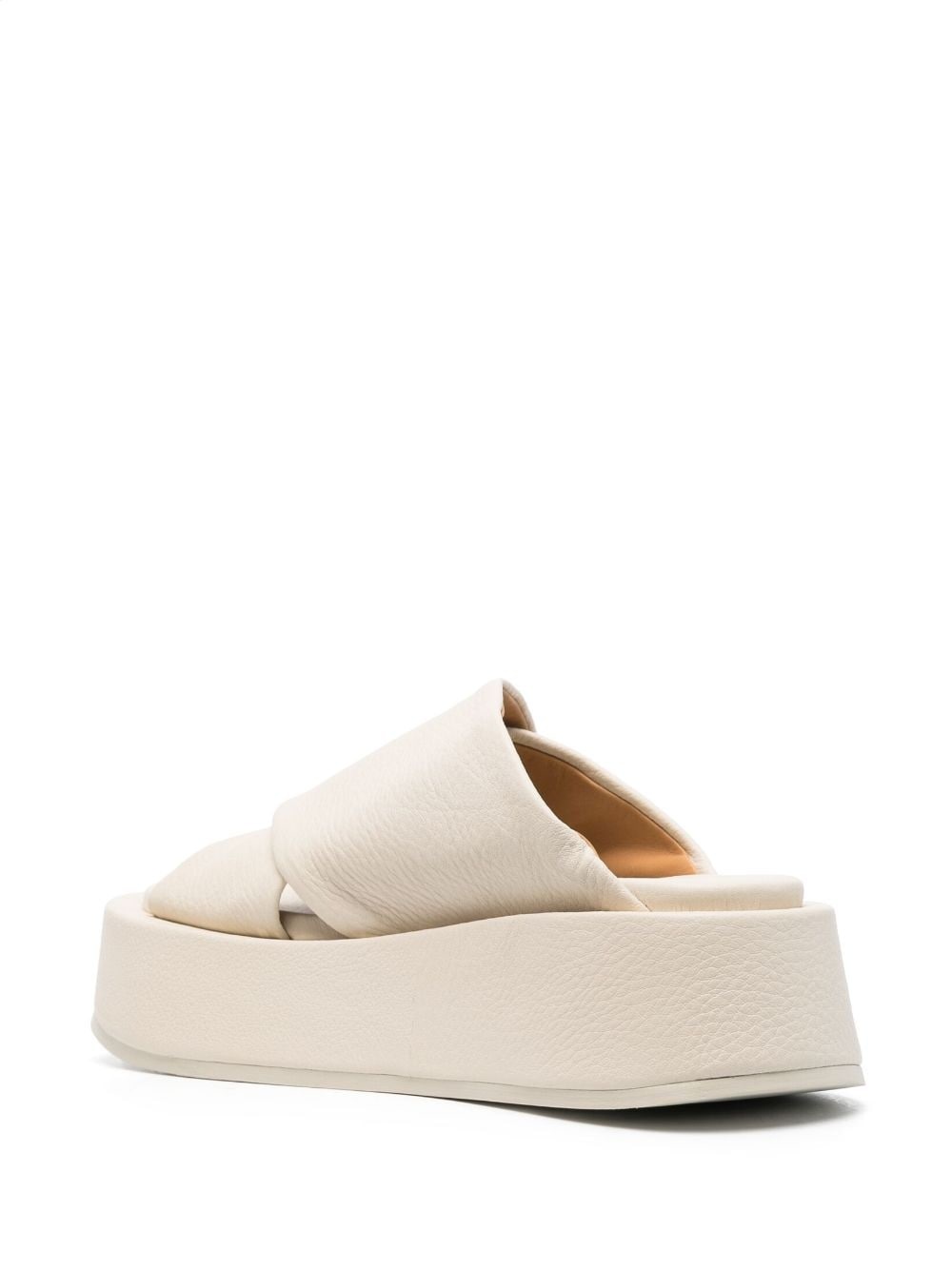 round-toe platform mules - 3