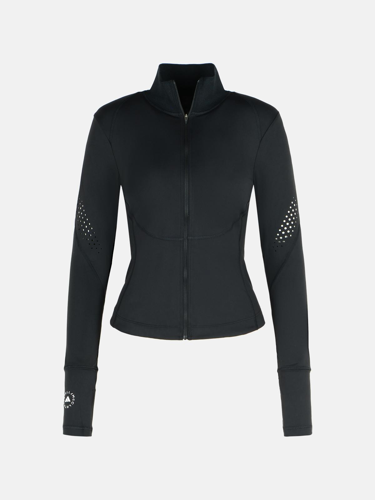 'TPR' BLACK POLYAMIDE BLEND SWEATSHIRT - 1