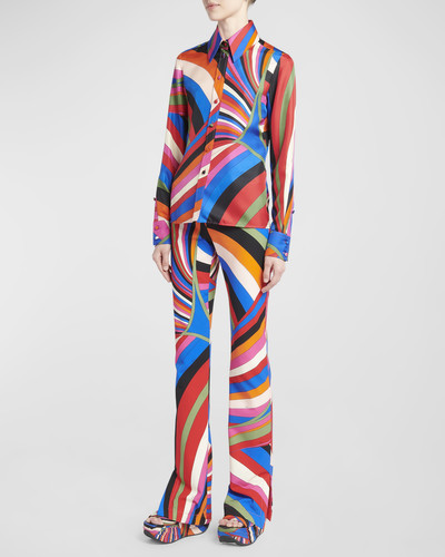 EMILIO PUCCI Abstract Print Collared Shirt outlook
