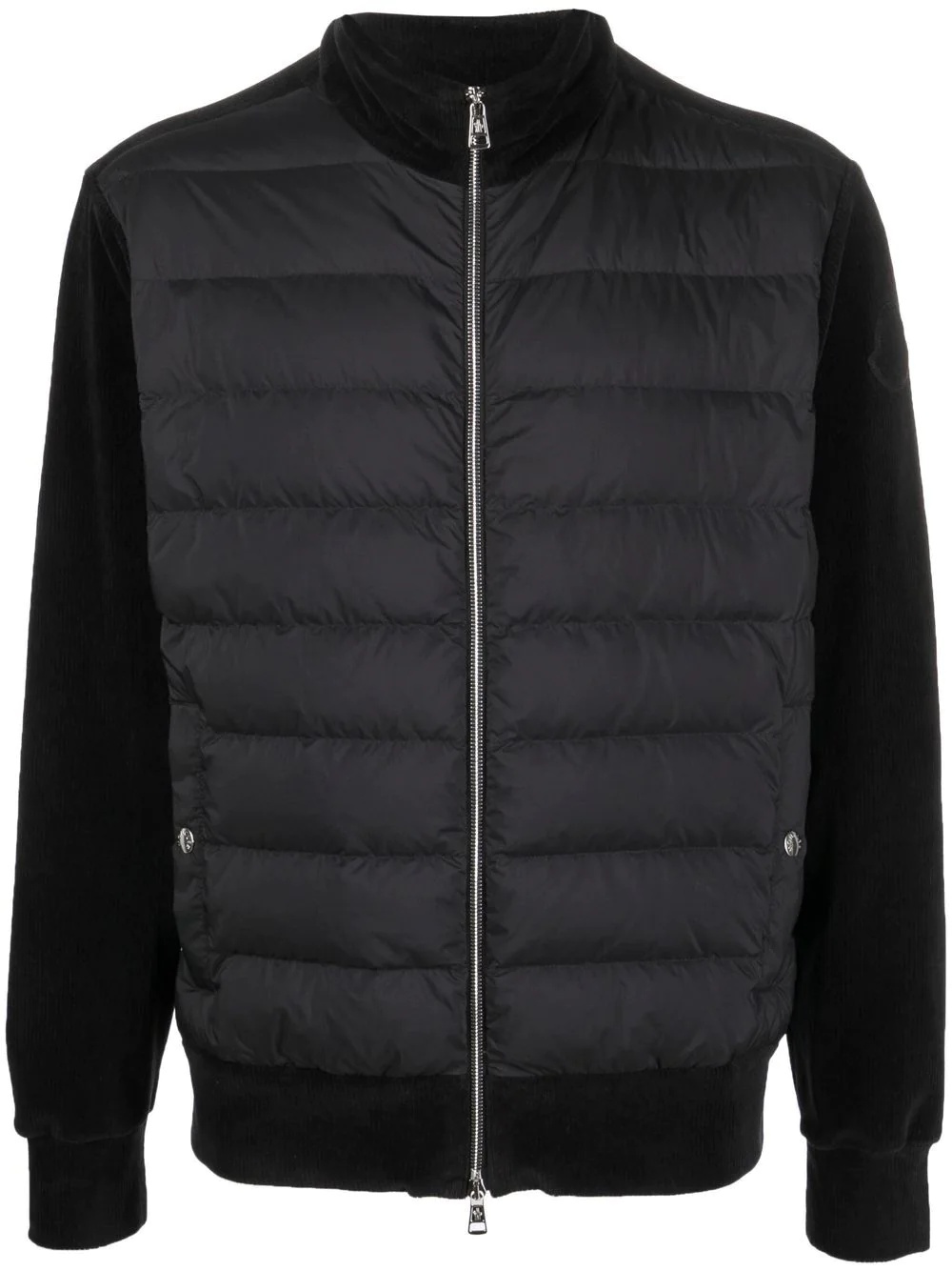 padded-panel zipped-up jacket - 1