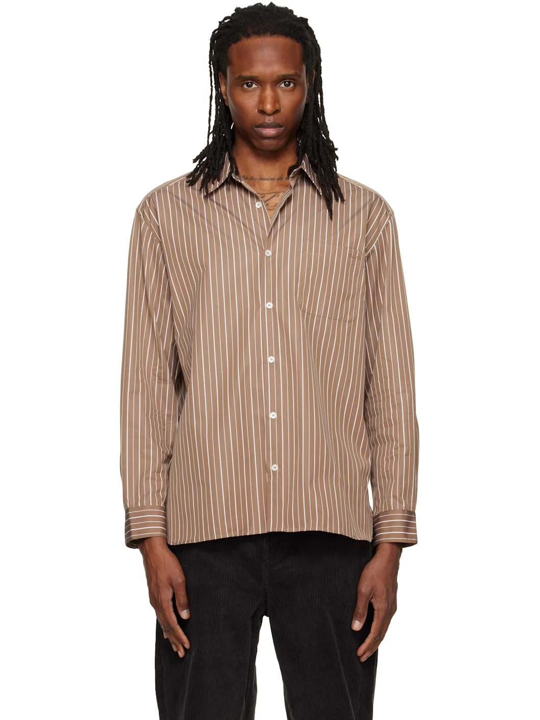 Brown Malo Logo Shirt - 1