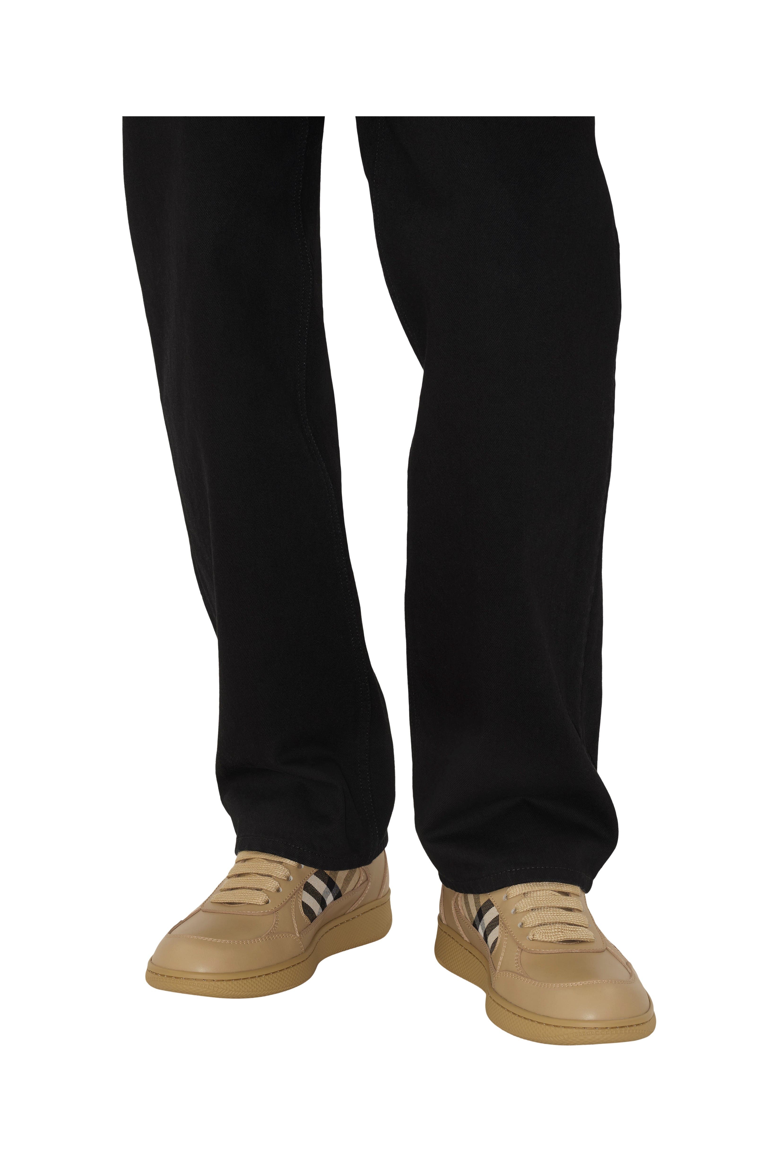 burberry Leather and Check Terrace Sneakers in Sand/sand at Nordstrom - 2