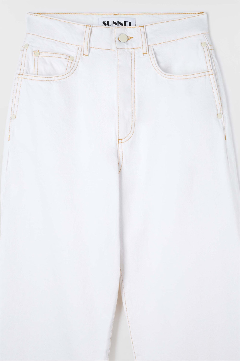 TAPERED PANTS / optical white 5