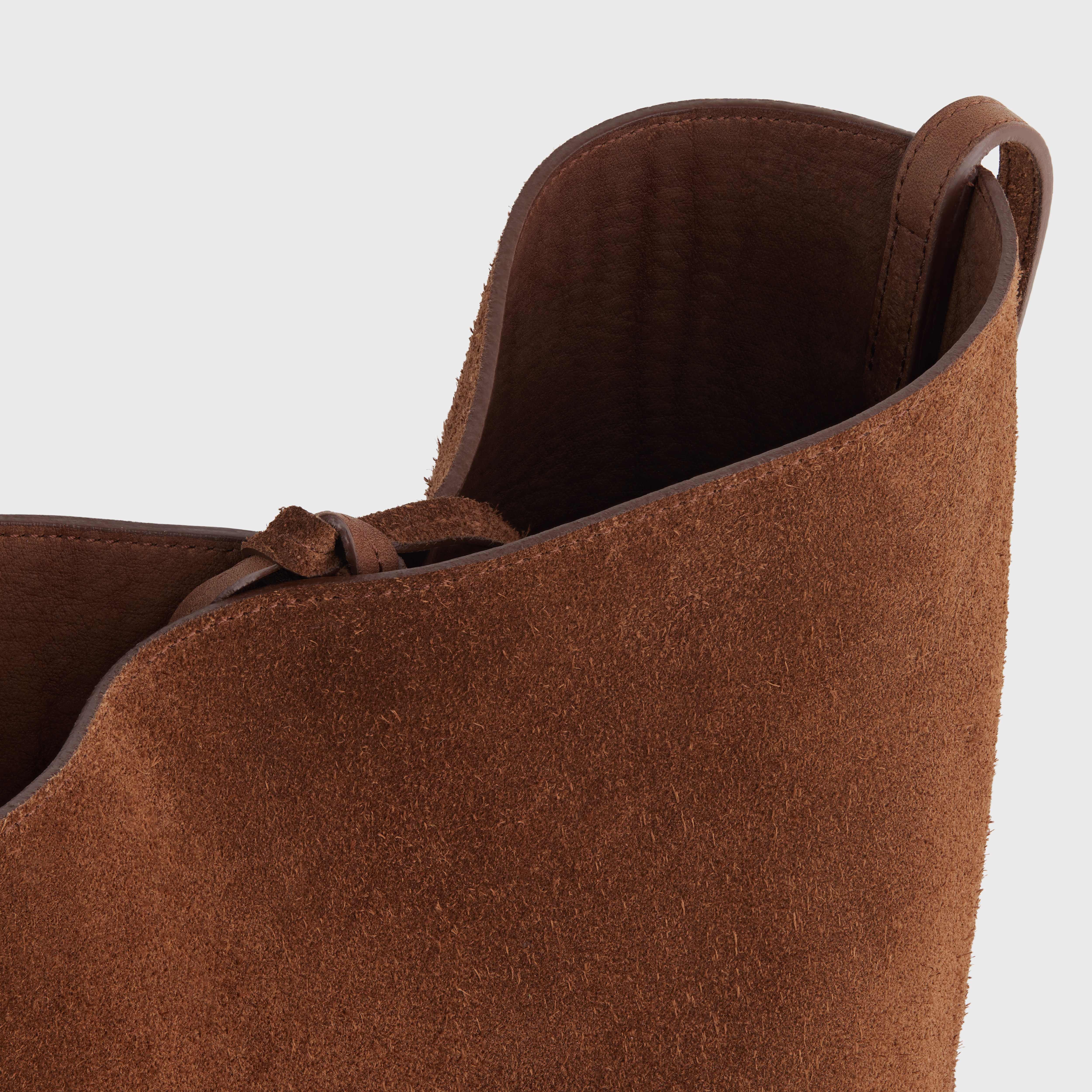 BUCKET in SUEDE CALFSKIN WITH TRIOMPHE EMBOSSED - 4