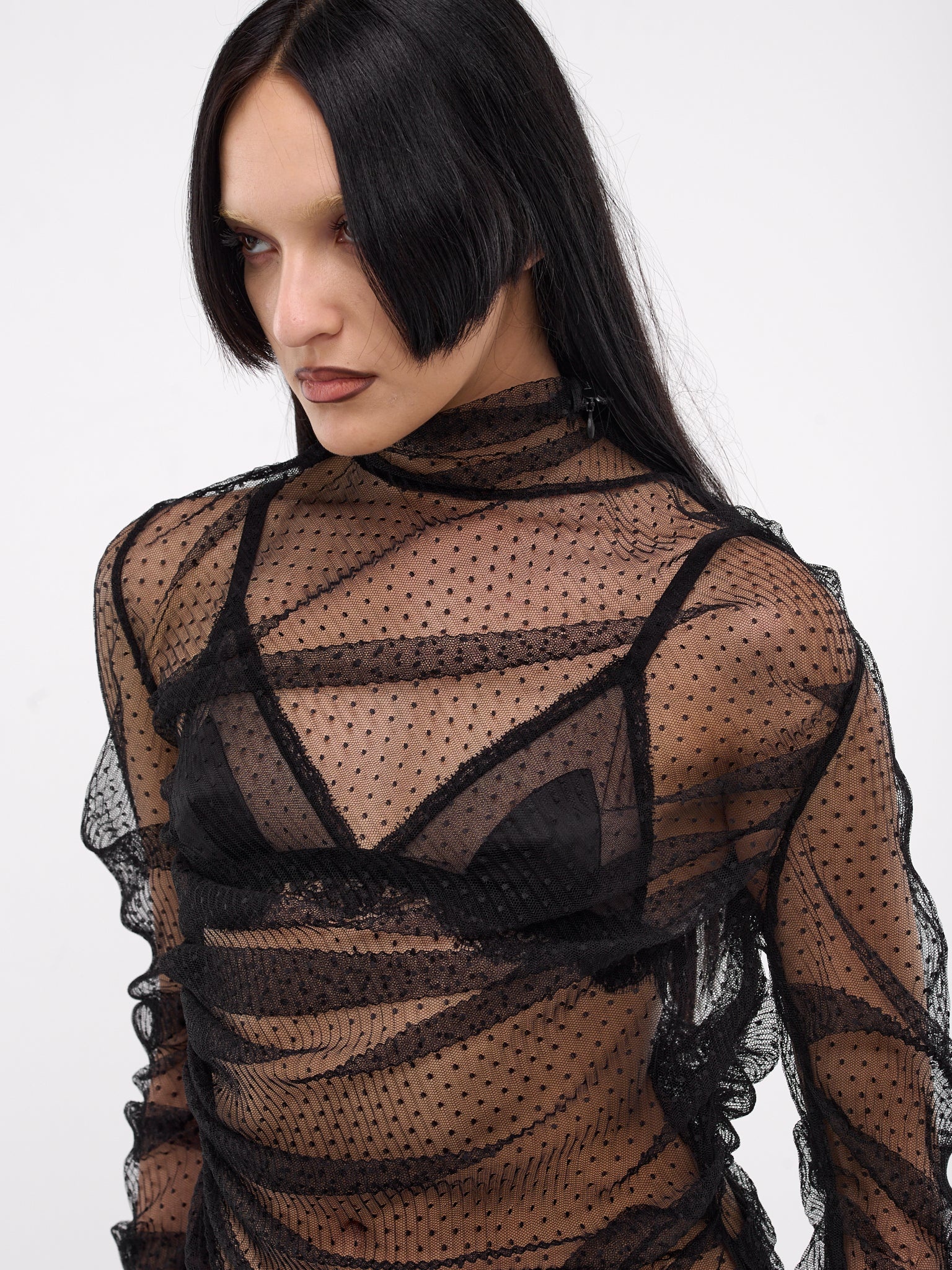 Draped Tulle Top - 5