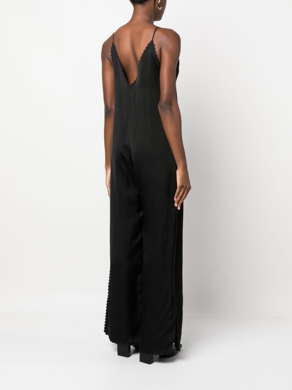 V-neck sleeveless jumpsuit - 4