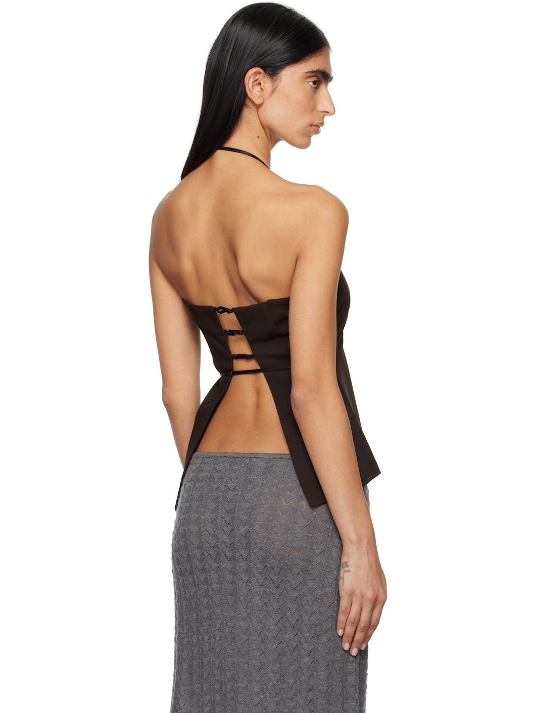 Brown Aire Top - 3