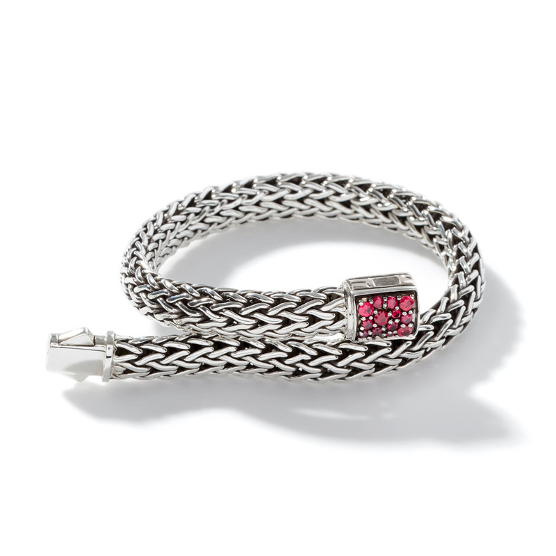 Icon Bracelet, Sterling Silver, Reversible Gemstones, 6.5MM 3