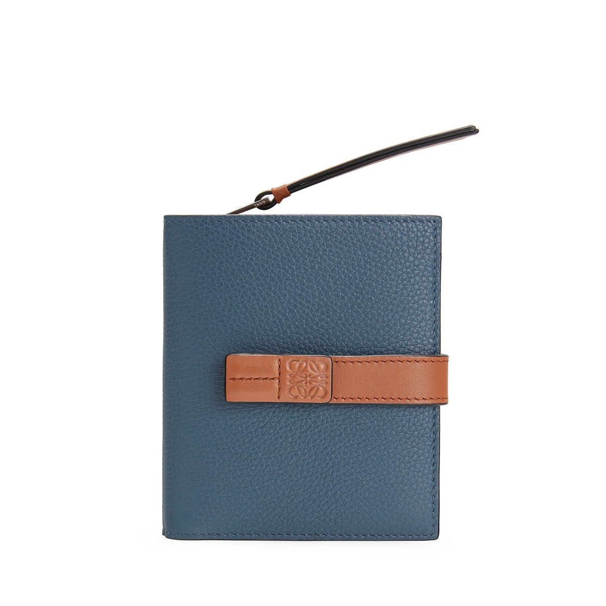 Compact zip wallet in soft grained calfskin - 1