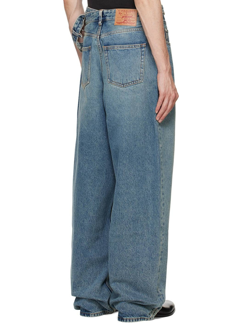 Blue Multi Waistband Jeans 3
