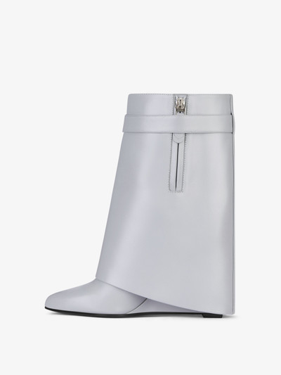 Givenchy SHARK LOCK ANKLE BOOTS IN LEATHER outlook