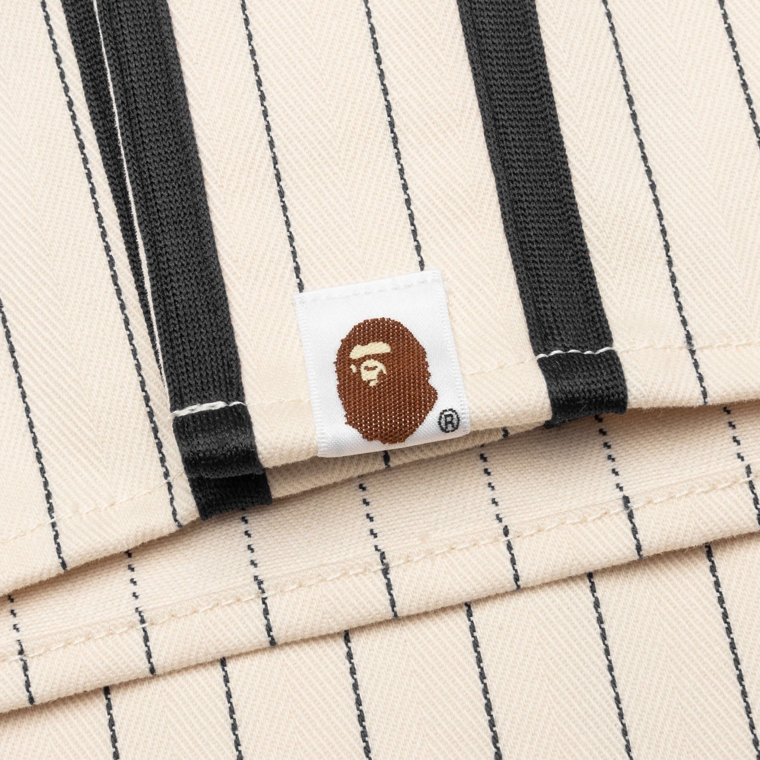 A BATHING APE BASEBALL SHIRT - IVORY - 5