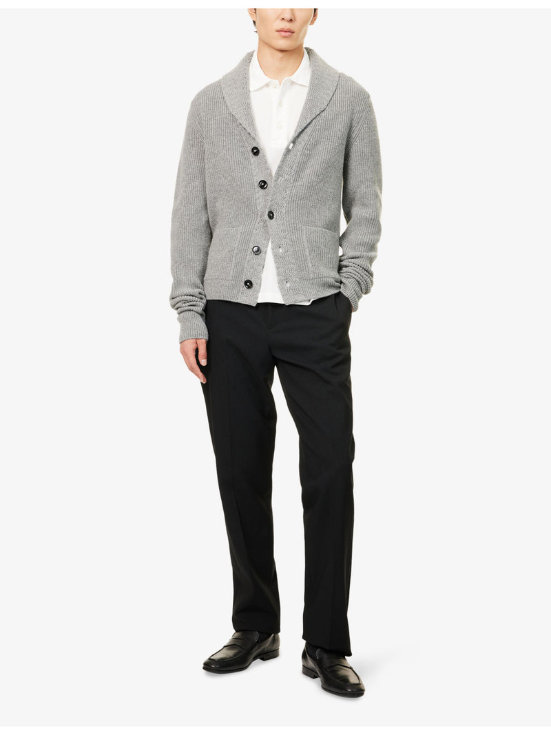 TOM FORD Short-Sleeve Piquet  Cotton-Blend Polo Shirt outlook