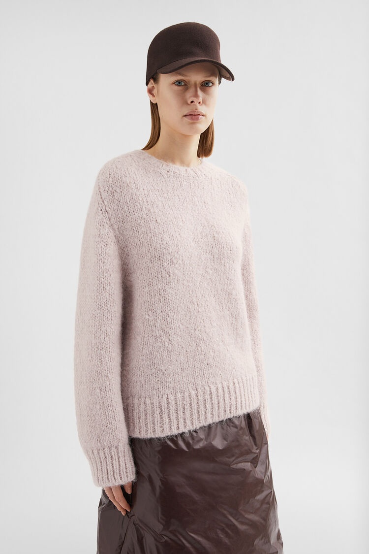 Wool Blend Crew-Neck Sweater - 3