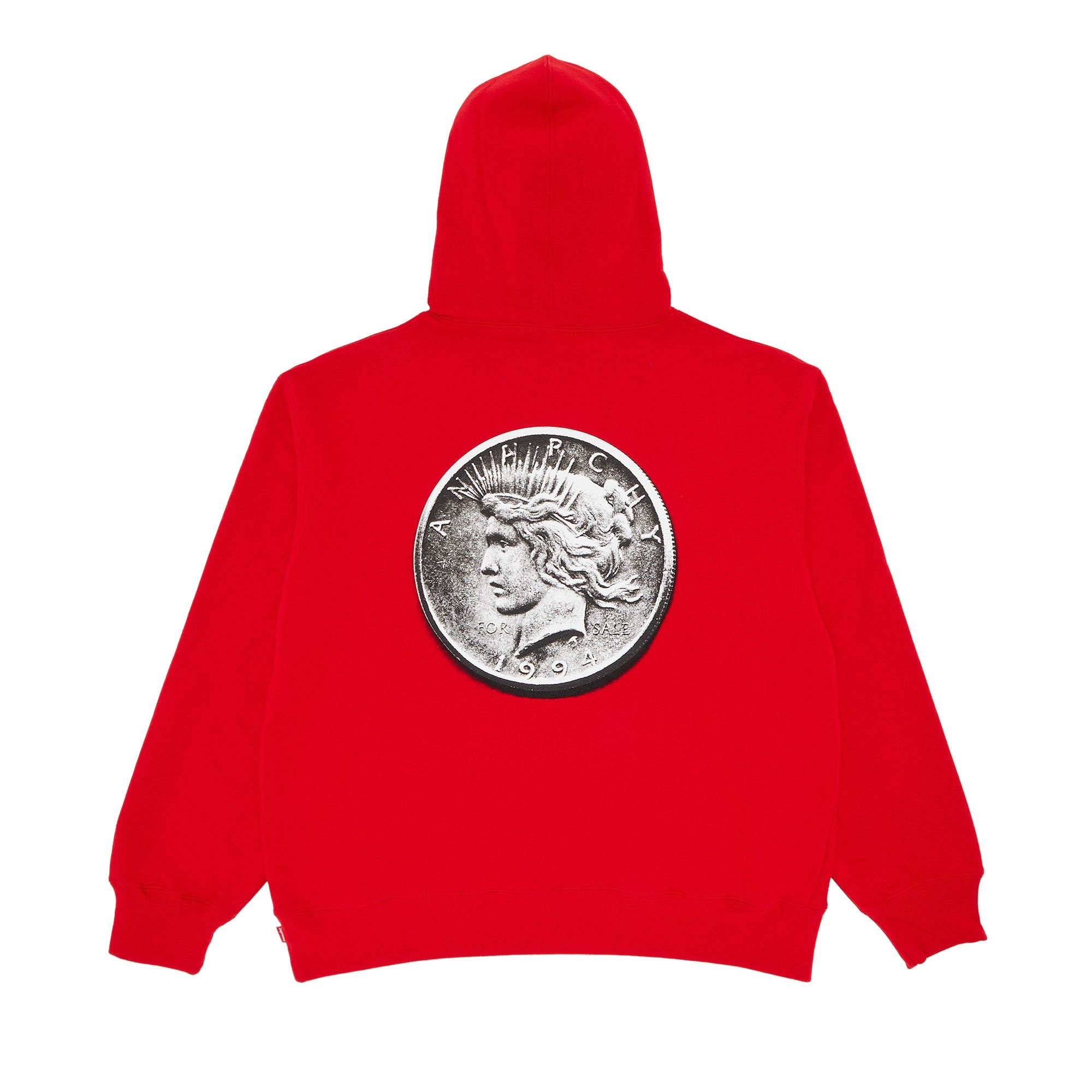 Supreme Anarchy Hooded Sweatshirt 'Red' - 2
