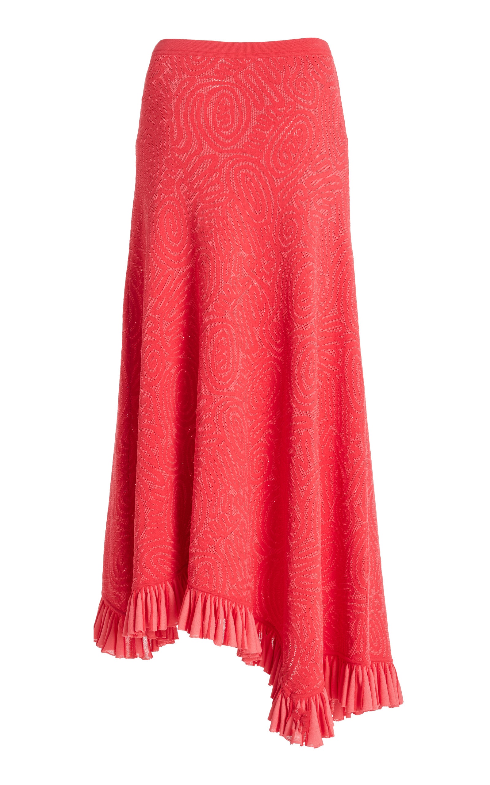 Josephine Ruffled Knit Maxi Skirt pink - 3