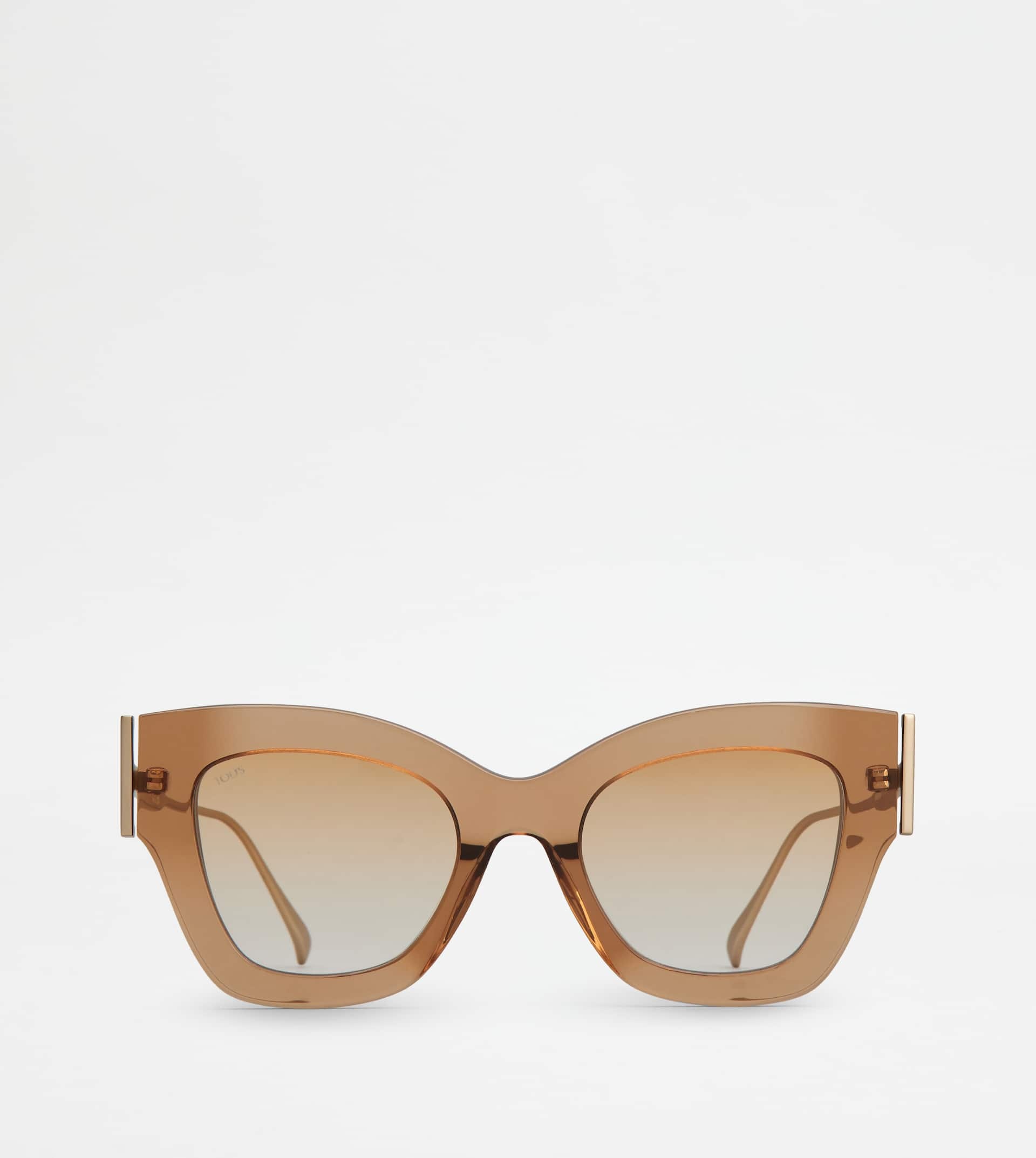 CAT-EYE SUNGLASSES - BEIGE - 1