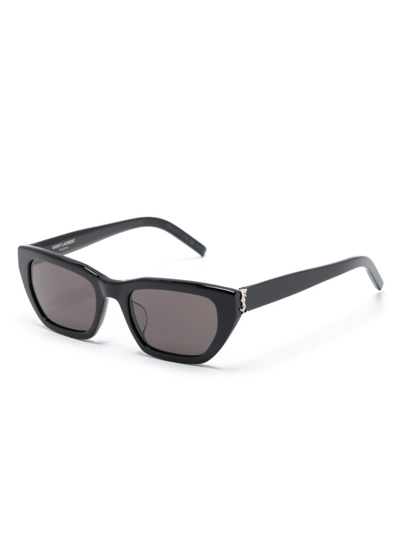 SAINT LAURENT logo-plaque cat-eye sunglasses outlook