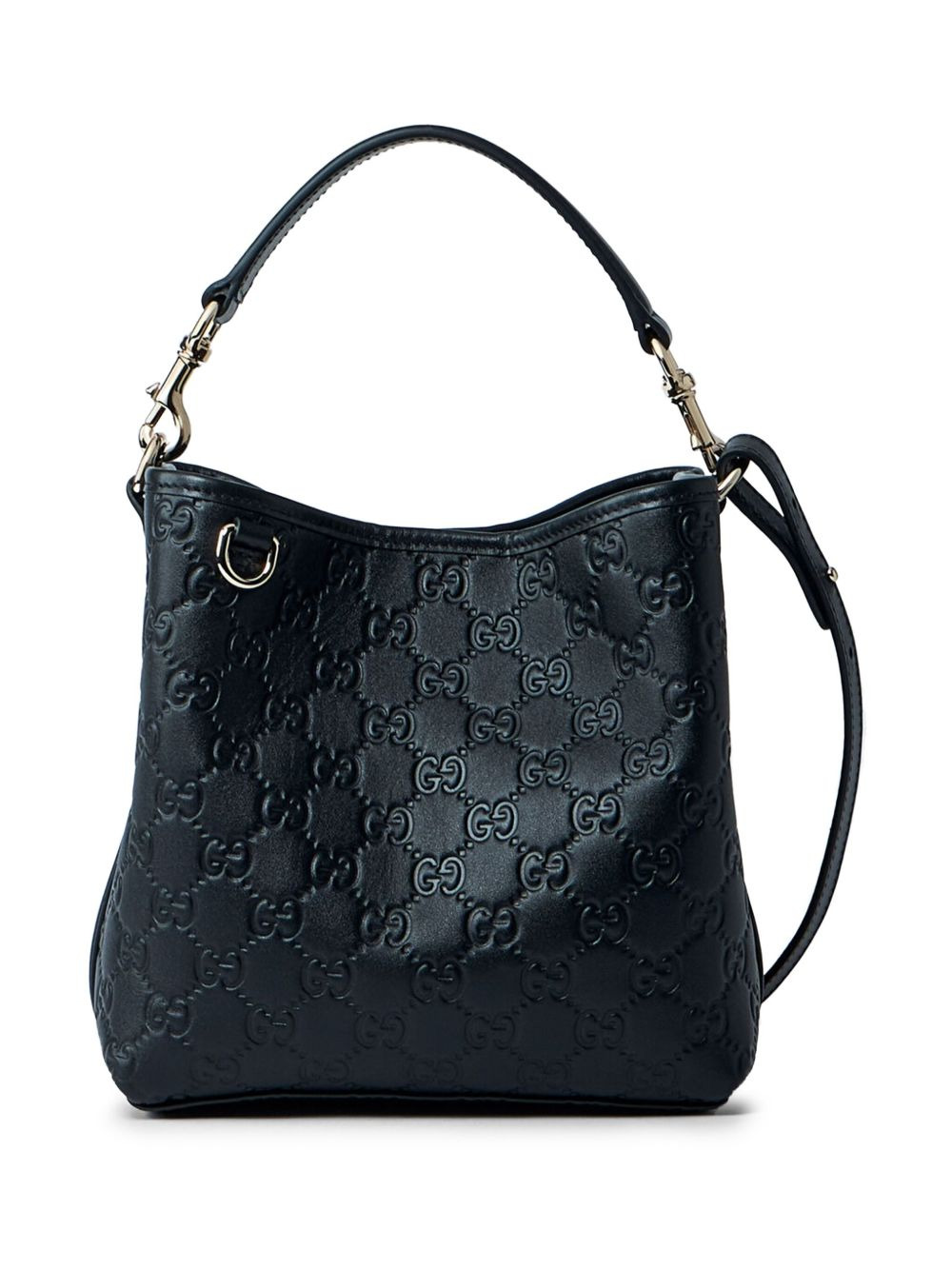 small GG Emblem leather tote bag - 3