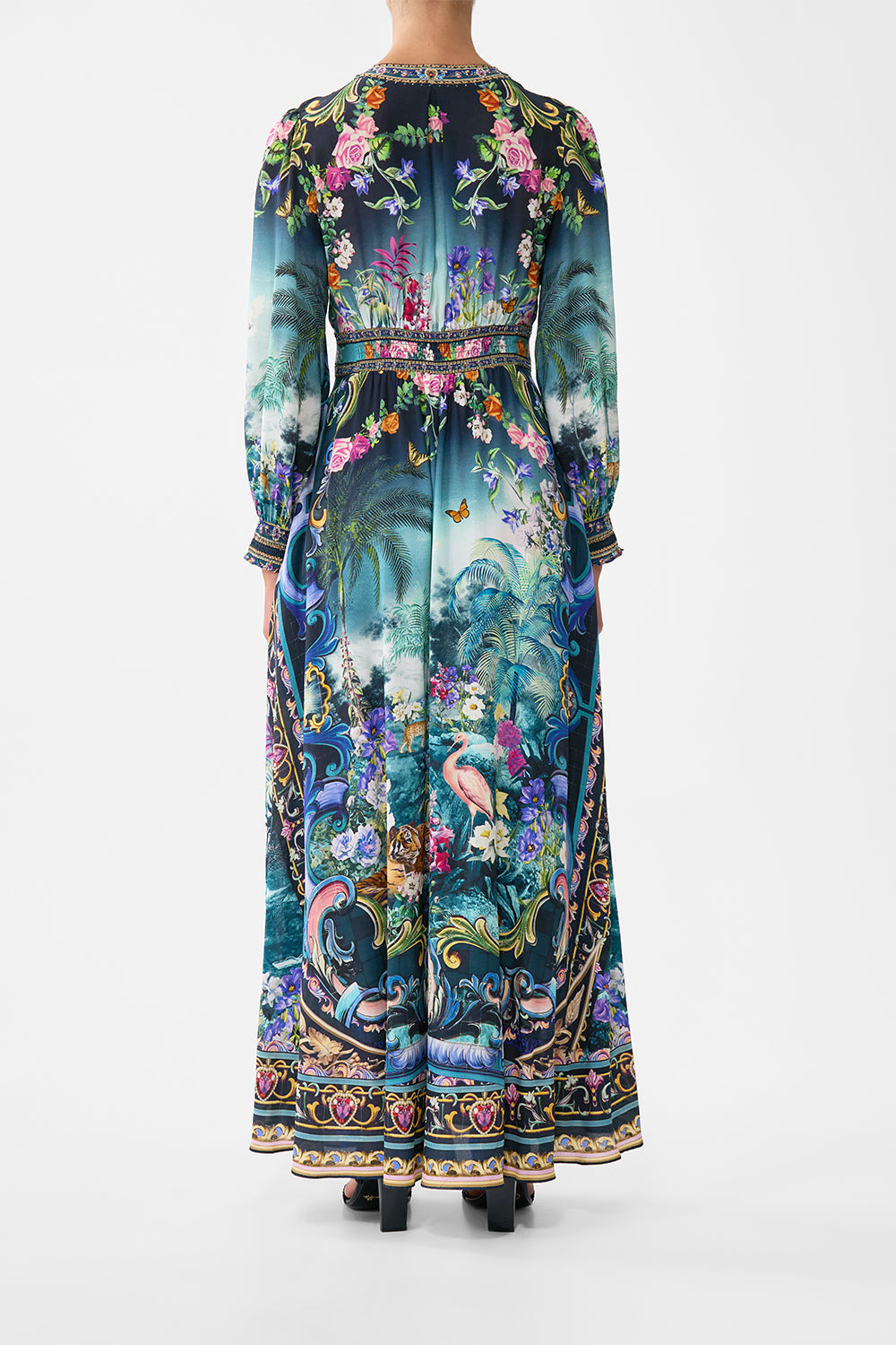 BUTTON DRESS WITH SHAPED WAISTBAND - 3