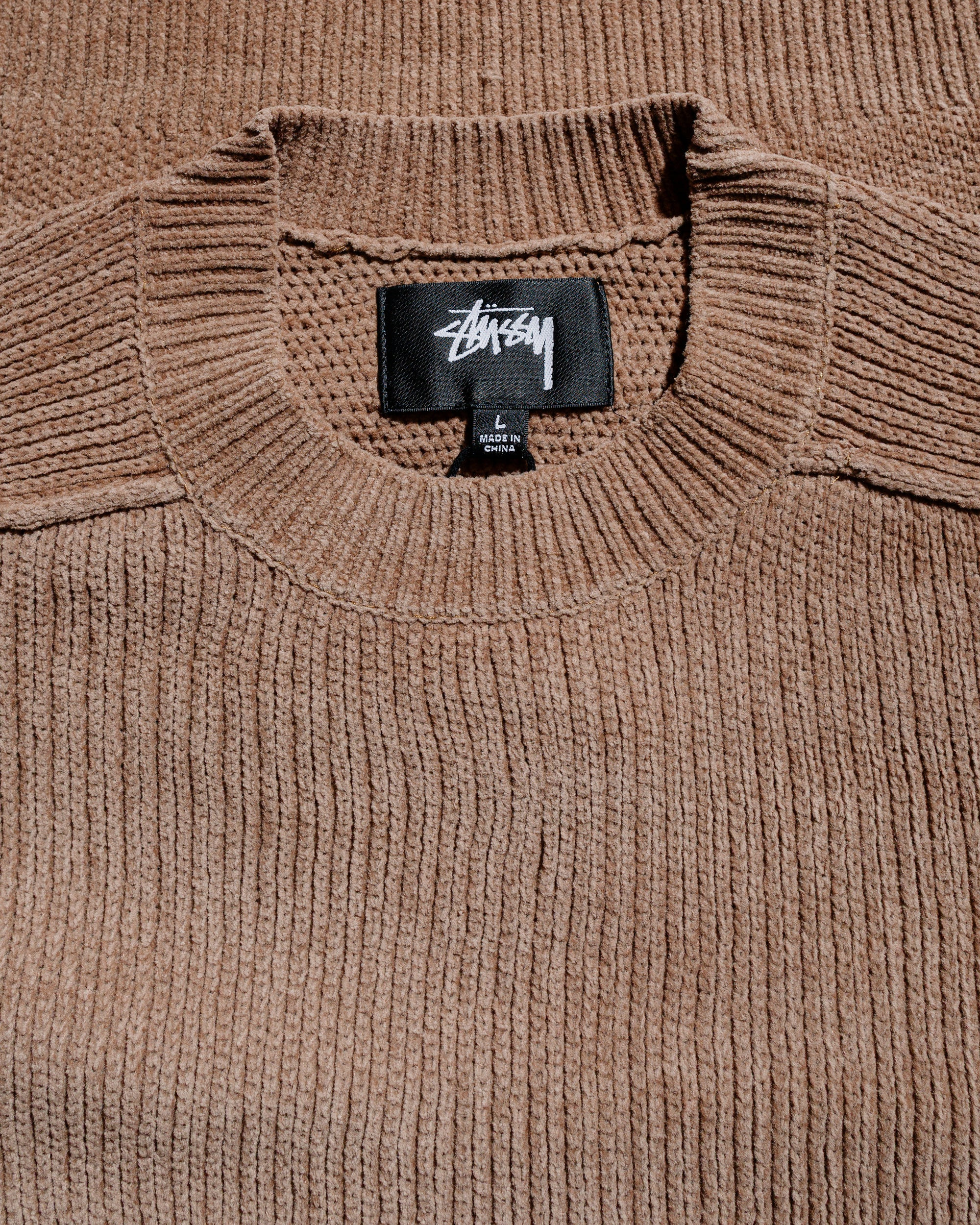 Stüssy Exposed Seam Sweater Brown - 4