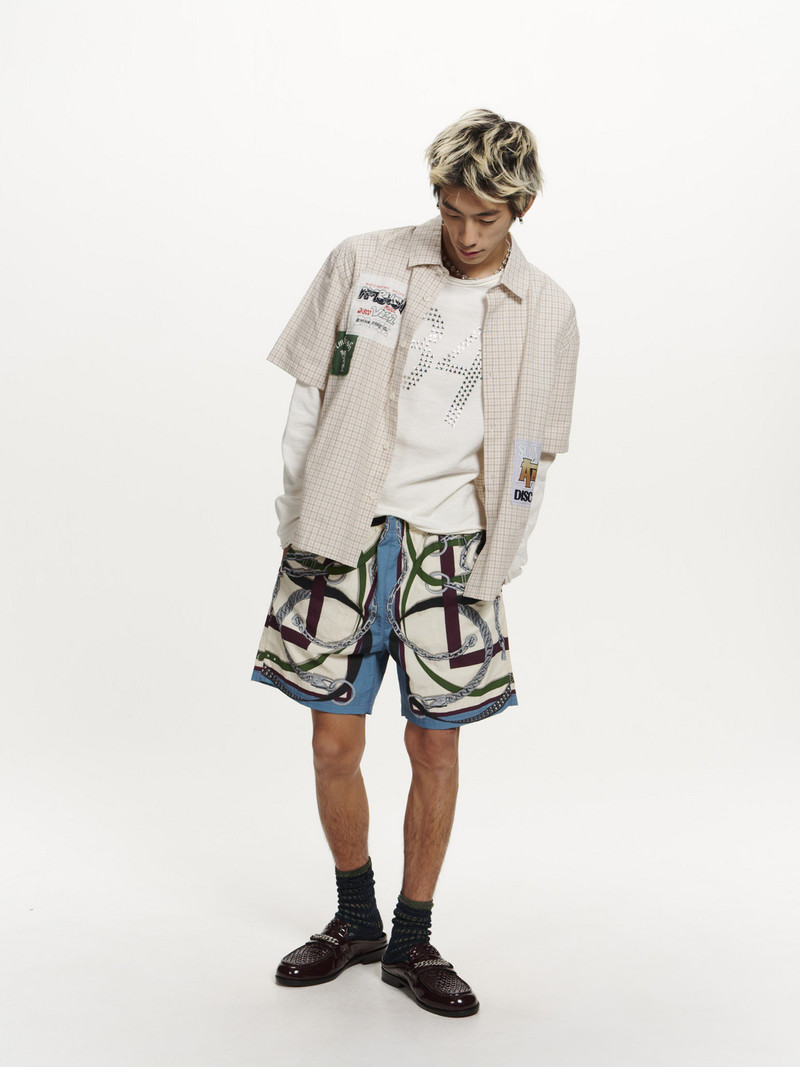 PATCHWORK CHECK SHORT SLEEVE SHIRT 10