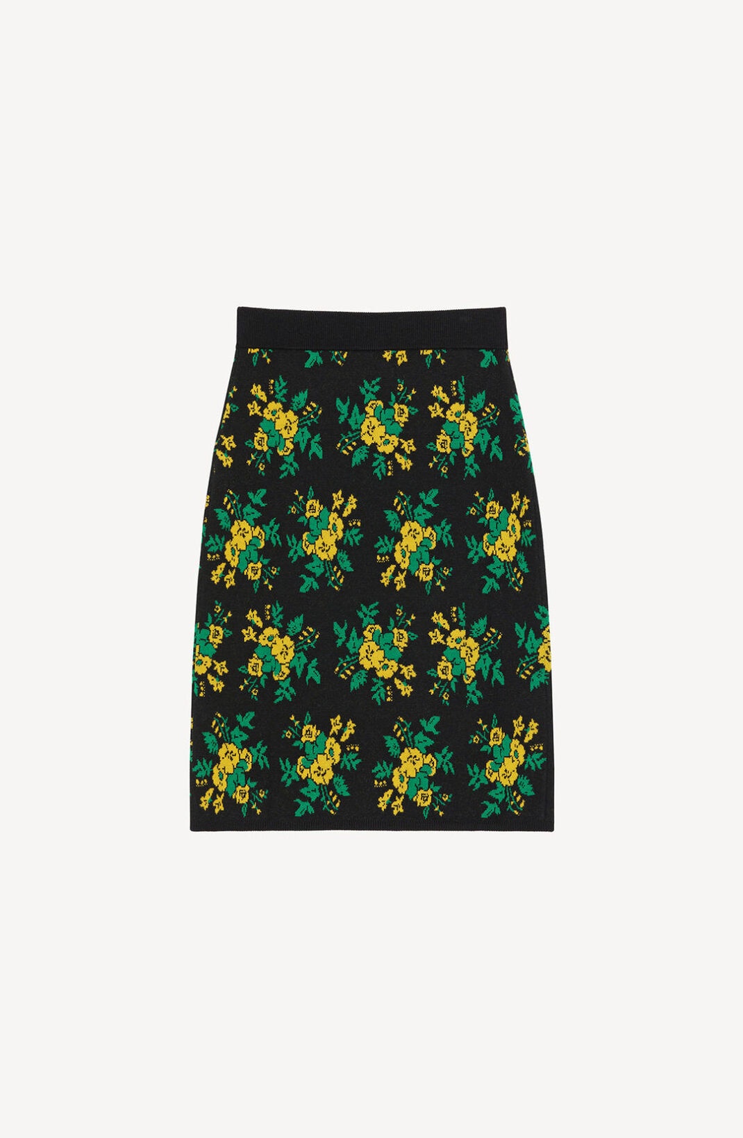 'Pop Bouquet' wool midi skirt - 6
