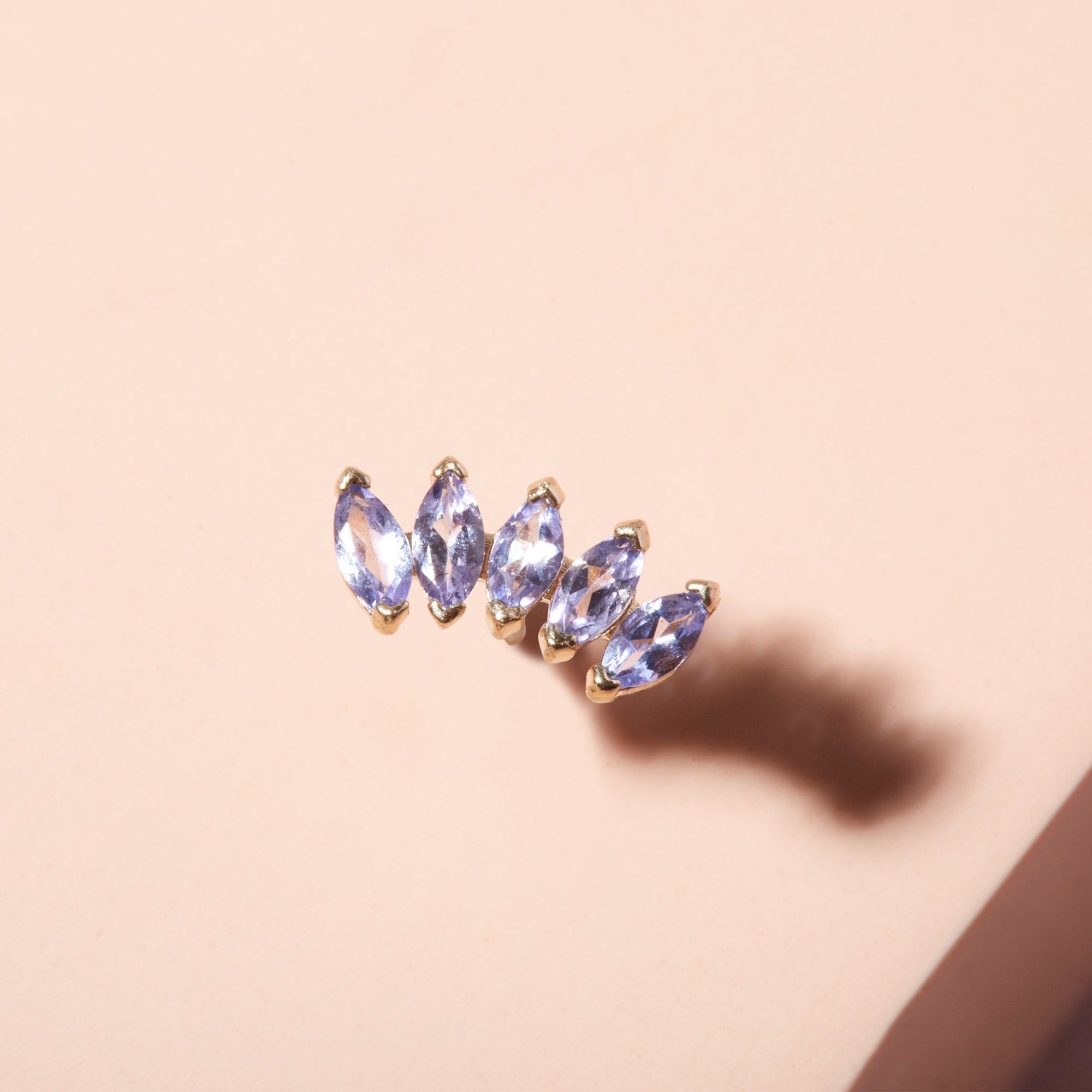 Tanzanite Tiara Stud - 5