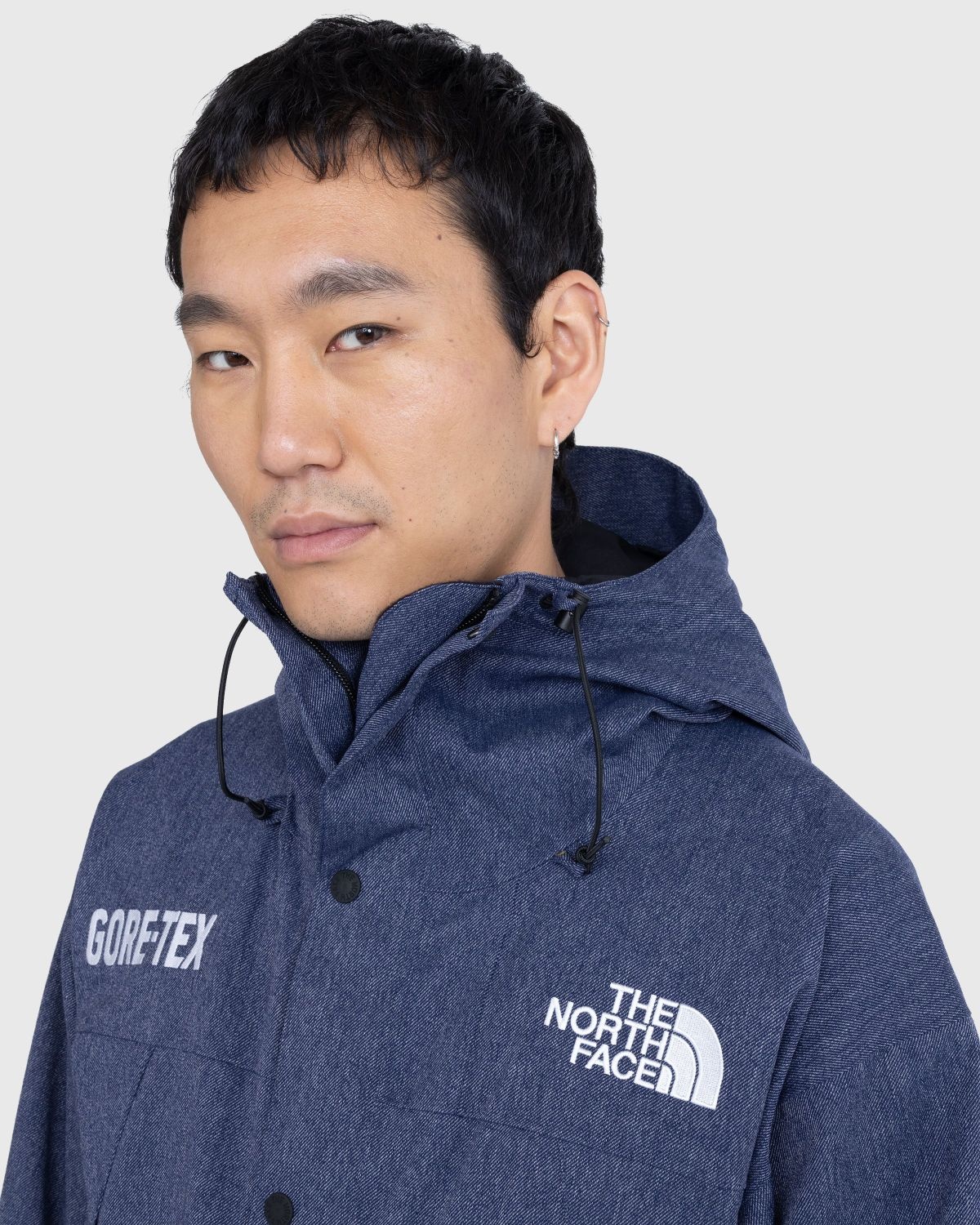 The North Face The North Face – GORE-TEX Mountain Jacket Denim Blue/TNF  Black | REVERSIBLE