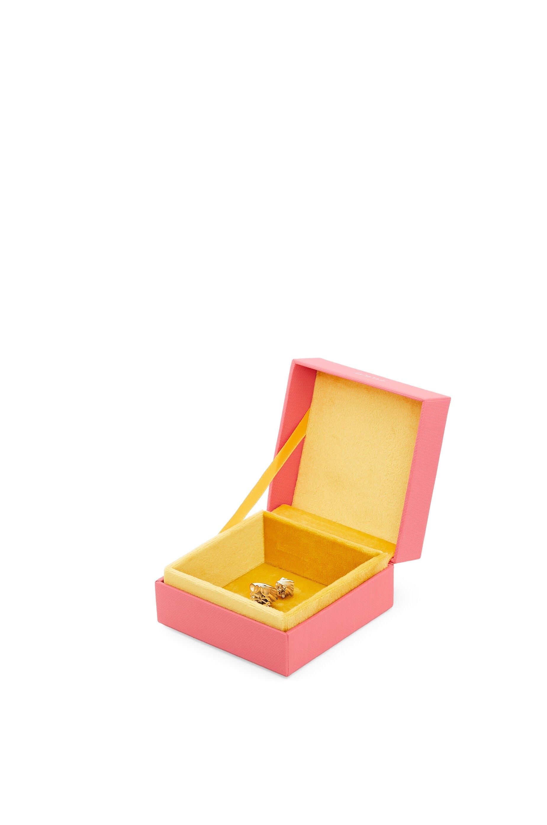 Twisted Anagram stud earring in sterling silver - 5