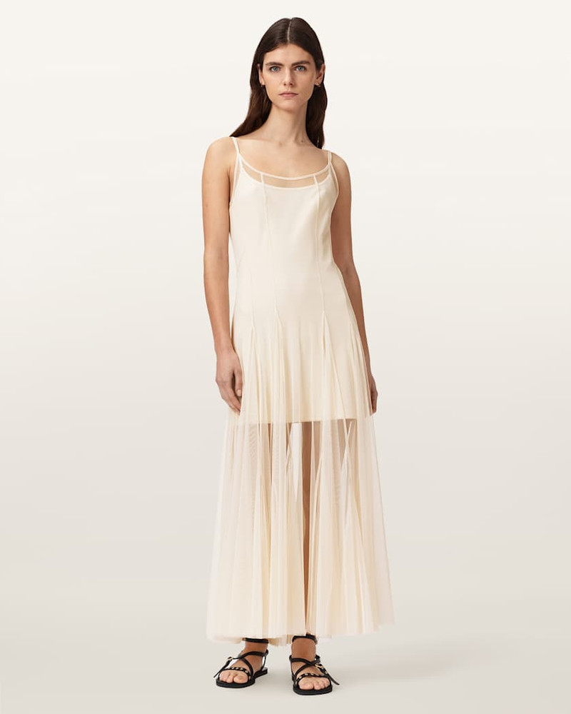 ALLSAINTS HARMONIA SLIM FIT 2-IN-1 DRESS outlook