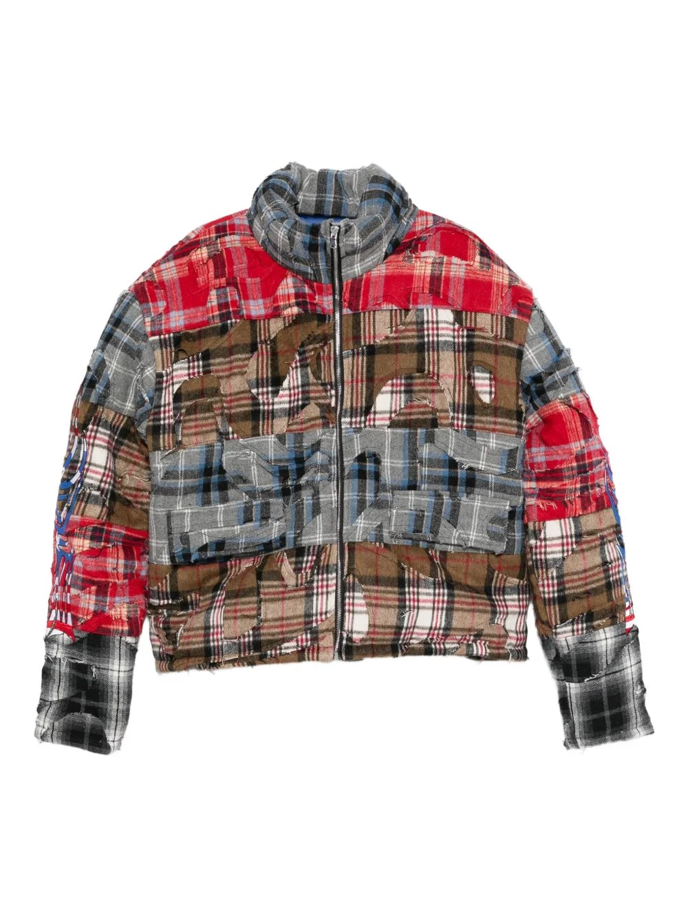 Ruin patchwork-design jacket - 1