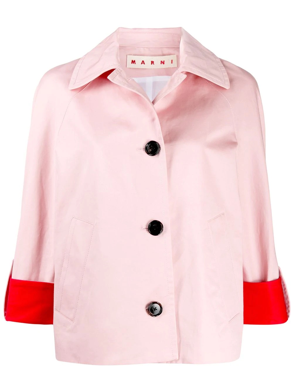 boxy colour-block jacket - 1