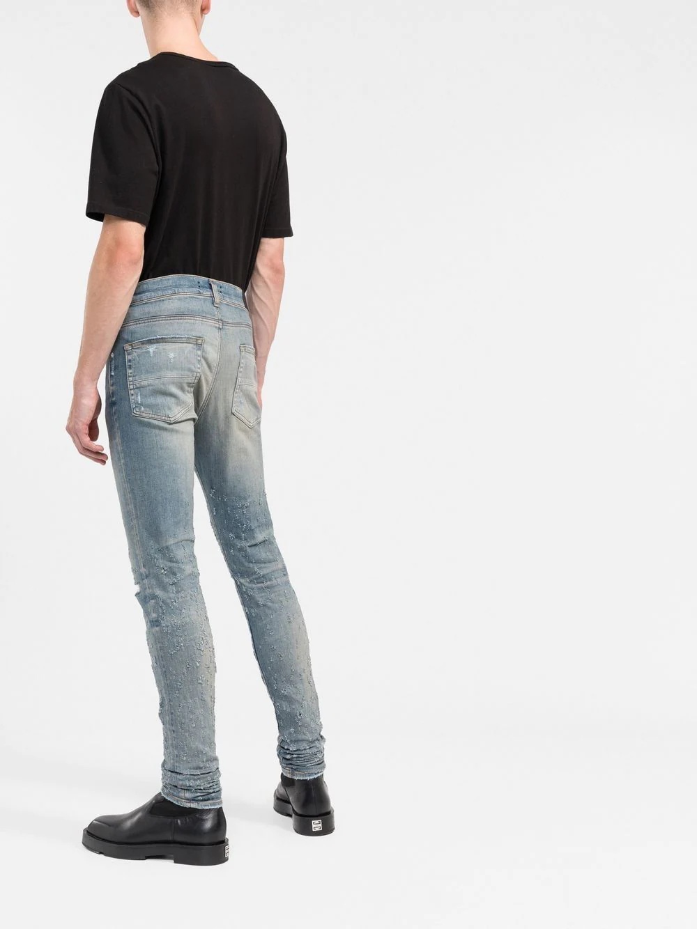 distressed slim-fit jeans - 4