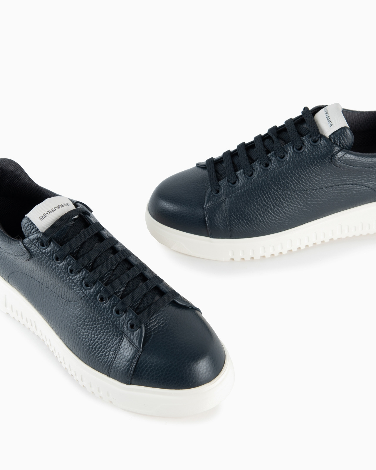 Tumbled leather sneakers - 5
