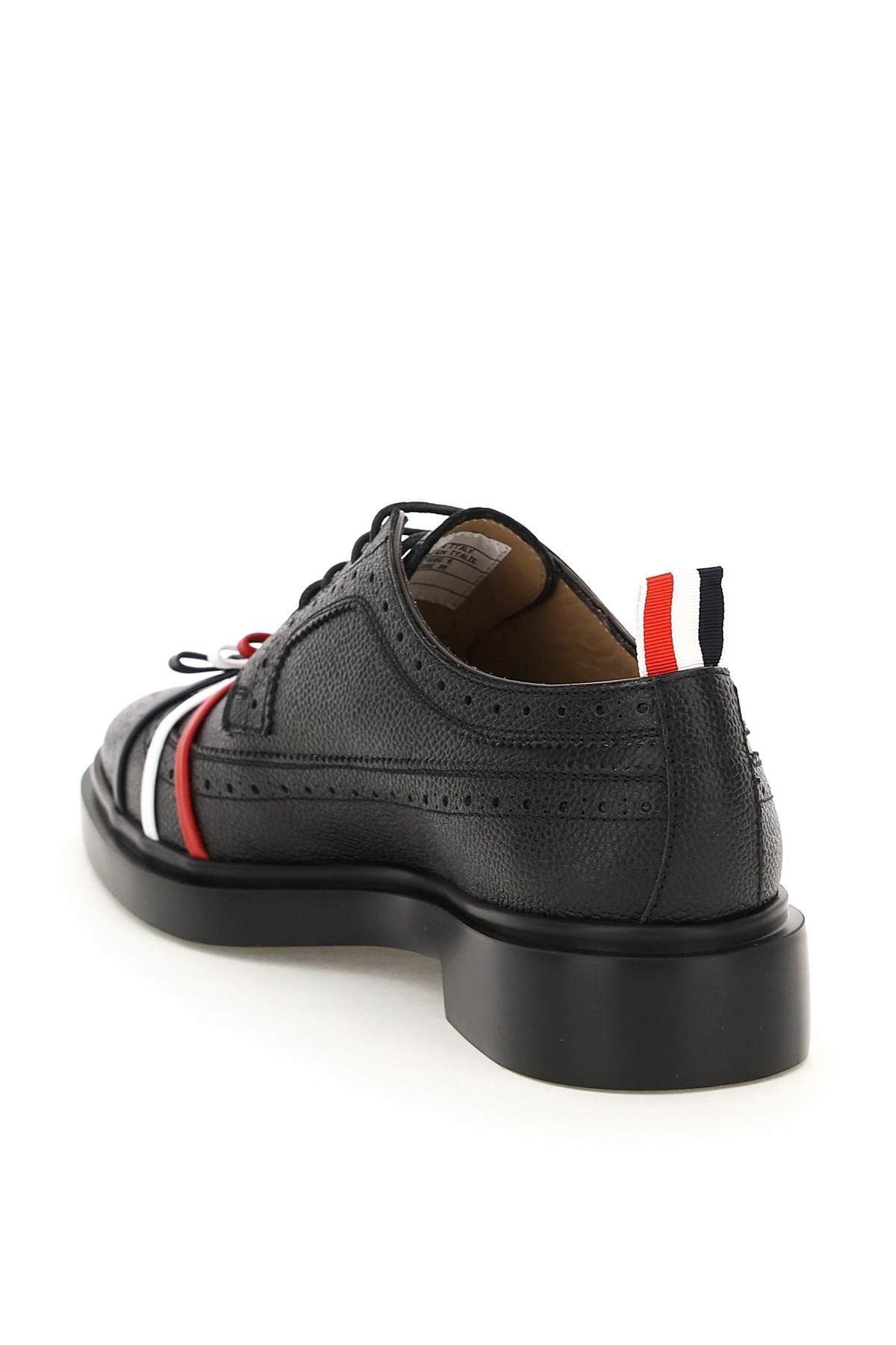 LONGWING BROGUE SHOES WITH TRICOLOUR BOWS - 2