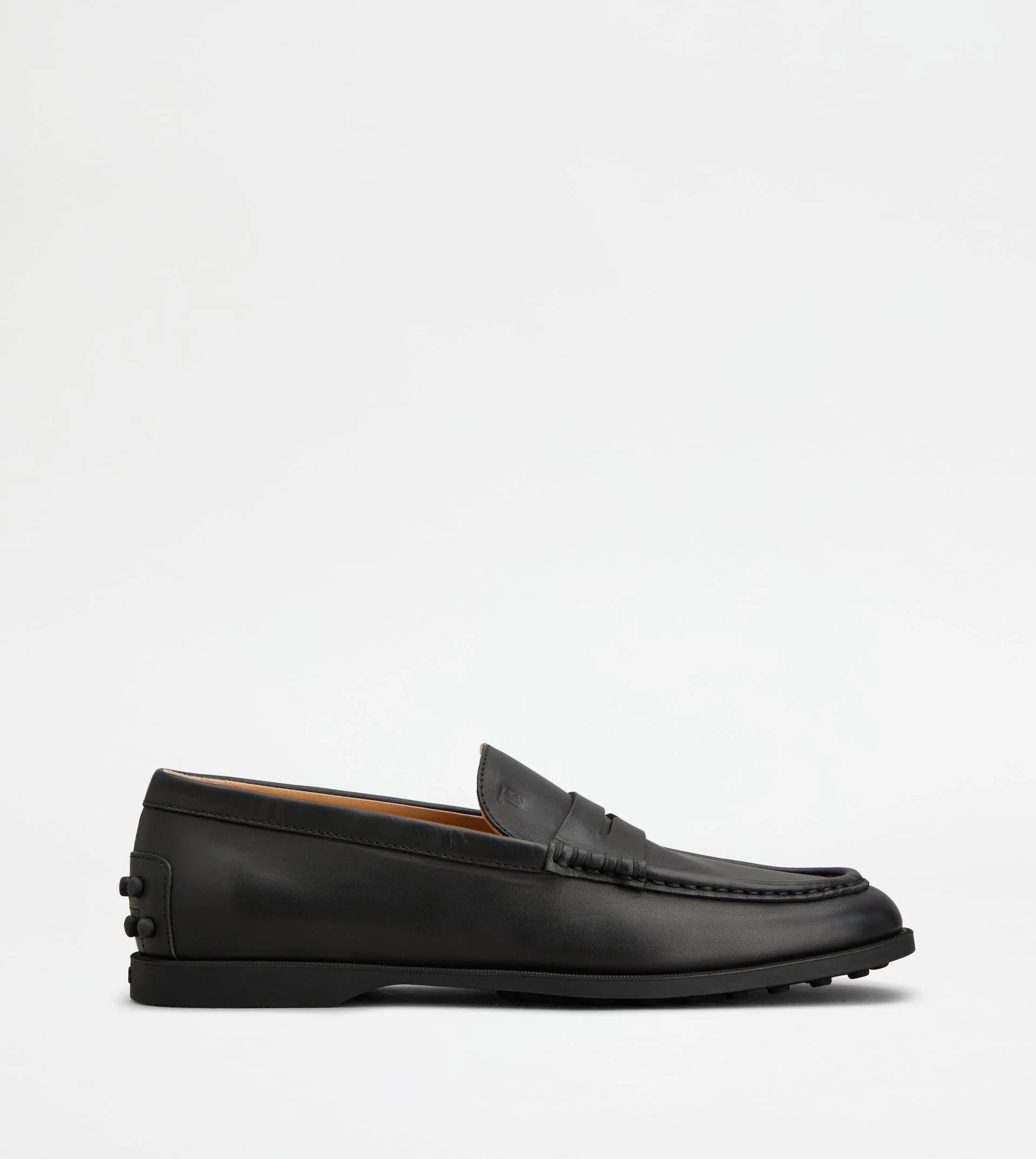 LOAFERS IN LEATHER - BLACK - 1